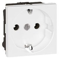 Arteor™ - Socket - German - 16 A - 2P+E shuttered - 2 modules - White