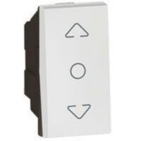 Arteor™ - Curtain switch - centre retract - 1 module - White