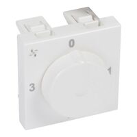 Arteor™ - Fan controller - AC speed control - 4 positions - 2 modules - White