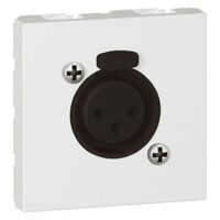 Arteor™ - 3-pole XLR socket - female - 2 modules - White