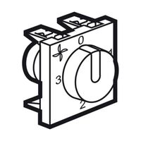 Arteor™ - Fan controller - AC speed control - 4 positions - 2 modules - Magnesium