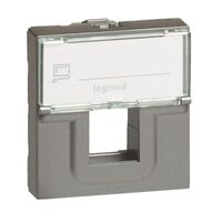 Arteor™ - Adaptor for data socket - for Systimax single connector - 2 mod - Magnesium