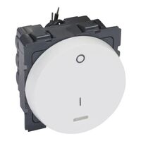 Arteor™ - 1-way double pole switch Arteor™-with indicator- 20 AX 250 V~ -round- 2 mod-White