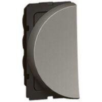 Arteor™ - 1-way push-button - round - 1 left module - Magnesium