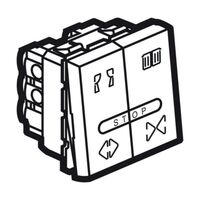 Arteor™ - Double push-button for curtain control - 10 A - 2 modules - White