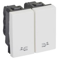 Arteor™ - Switch for bed lights - lighting control - 2 x 1 modules - White