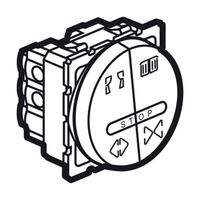 Arteor™ - Double push-button for curtain control - 6 A - 2 round mod - Magnesium