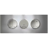 Arteor™ - Master push-button for lighting control - 2 round modules - Magnesium
