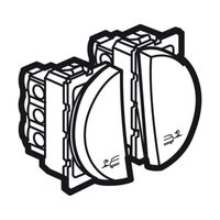 Arteor™ - Switch for bed lights for lighting control - 2 x 1 round mod - Magnesium