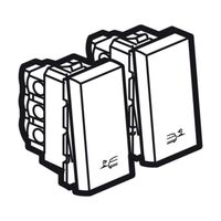 Arteor™ - Push-button for bed lights for lighting control - 2 x 1 mod - Magnesium