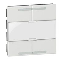 Arteor -scenario controller square key cover - white - 2 modules