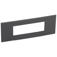 Arteor™ - Plate - Italian/French/German std - square - 6 modules - Graphite