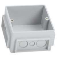 Flush mounting box - for floor sockets - 3 modules - plastic