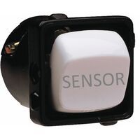 HPM 10A 1 & 2 Way Single Pole Single Throw SENSOR Engraved Rocker Switch White