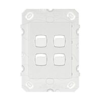 Legrand Arteor 770 Series 16A 240V a.c 4 Gang 2 Way Single Pole Double Throw  Vertical Rocker Switch White