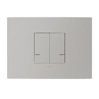 Arteor with Netatmo 2 Gang 2 Module Wireless Remote Control with Coverplate Soft Aluminium