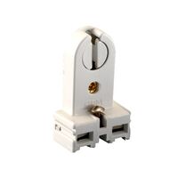 HPM Tombstone Screwed Terminal Lamp Holder White - 40 Pack