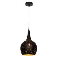 CELESTE: Bohemian Rustic Embossed Bell Shape Pendant Light