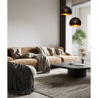 CELESTE: Bohemian Rustic Embossed Dome Shape Pendant Light