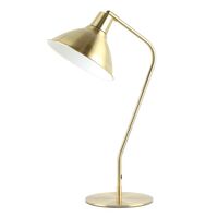 COLLO:  Cone Shade with Antique Brass Highlight Table Lamps