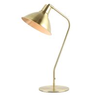 COLLO:  Cone Shade with Antique Brass Highlight Table Lamps