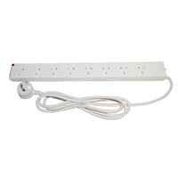 HPM General Purpose 8 Outlet 175J Surge Protected Powerboard White