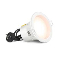 HPM DLI 7W 700lm LED Warm White Dimmable Downlight 90mm White