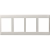 Excel Life - Common plate - Vertical coverplate 4 vertical outlets mulitpanel white