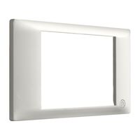 Excel Life - Medical - Common plate - Horizontal plastic coverplate - antimicrobial & chemical resistant Common series 1 gang white