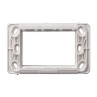 Excel Life - Common plate - Mounting frame Grid for 3x 25x57mm or 1x 25x57mm + 1x 50x27mm inserts white