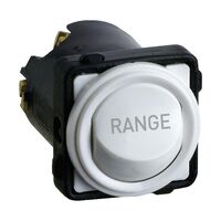 Excel Life - Engraved rocker switch mechanism 1 way 32A 240V a.c. RANGE engraved Matt White