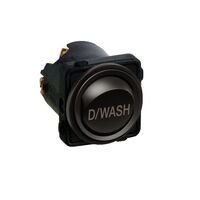 Excel Life - Engraved rocker switch mechanism 2 way 16AX 240V a.c. D/WASH engraved Matt Black