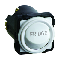 Excel Life - Engraved rocker switch mechanism 2 way 16AX 240V a.c. FRIDGE engraved white