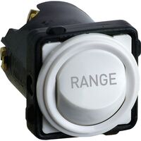 Excel Life - Engraved rocker switch mechanism 1 way 32A 240V a.c. RANGE engraved white