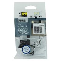 HPM VIVO Blue LED Rocker Switch Ring Kit White