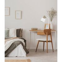 FLOTAR: Interior Cylinder Iron Shade with Antique Brass Highlight Table Lamps