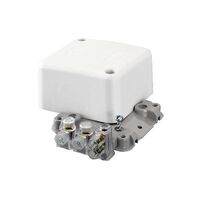 HPM 4 x 40A Terminals Junction Box 68x68x38mm White - 10 Pack