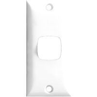 HPM Standard 1 Gang Architrave Cover Plate White