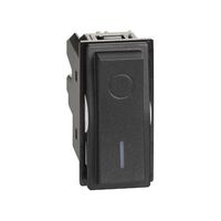 Bticino Living Now 2 Pole 1 Way 16A 1 Module Switch Mechanism Black