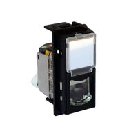 Bticino Living Now Cat 6A UTP 1 Module Data Socket Black