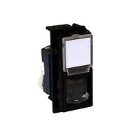 Bticino Living Now Cat 6 UTP 1 Module Data Socket Black