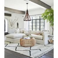 KHALEESI: Medieval Style Rustic Oak Dark Red Wood Large Bell Pendants Light