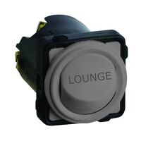 Excel Life - Engraved rocker switch mechanism 2 way 16AX 240V a.c. LOUNGE engraved urban grey