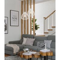 MANU: Modern Interior Cone (Concave) Wire Cage Pendant Lights