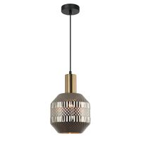 MARACA: Interior Glass Jar With Quadrilateral Segment Pendant Lights