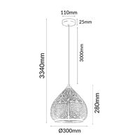 MARRAKESH: Bohemian Interior Ellipse Shape Pendant Lights