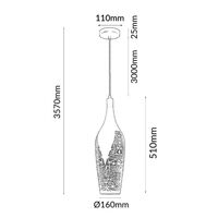 MARRAKESH: Bohemian Interior Bottle Shape Pendant Lights