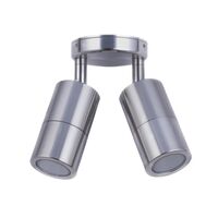 GU10 Exterior Wall Pillar Spot Lights (Titanium Aluminium) IP65