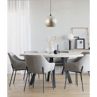 ROCHE: Interior Wine Glass Shape Matte Gold / Chrome Glass Pendant Lights