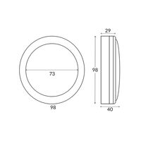 STE: Exterior LED 12V/240V Antique Brass Eyelid/Round Step/Wall Lights IP65